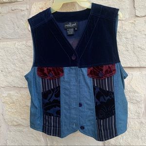Vintage 70s denim vest